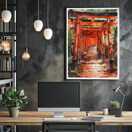Fushimi Inari Shrine Torii Gates Cultural Heritage Poster PosterGoat