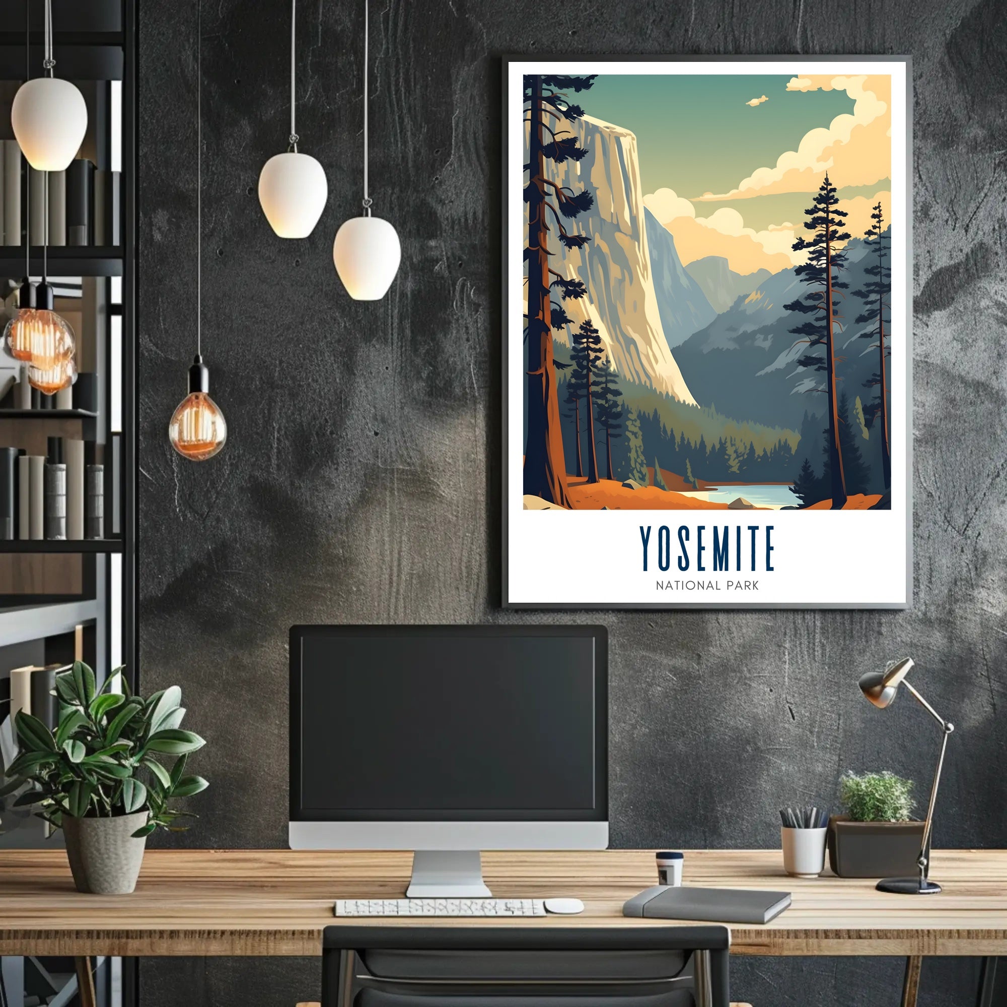 Yosemite National Park Vintage Poster Print