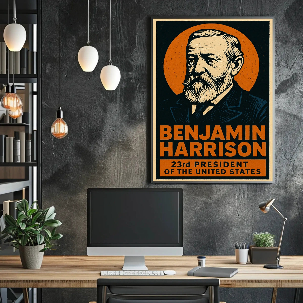 Benjamin Harrison 23rd President Poster