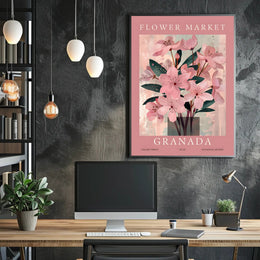 Flower Market Granada Poster