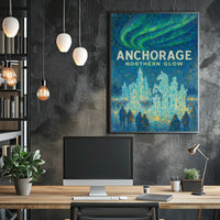 Anchorage Northern Glow Poster