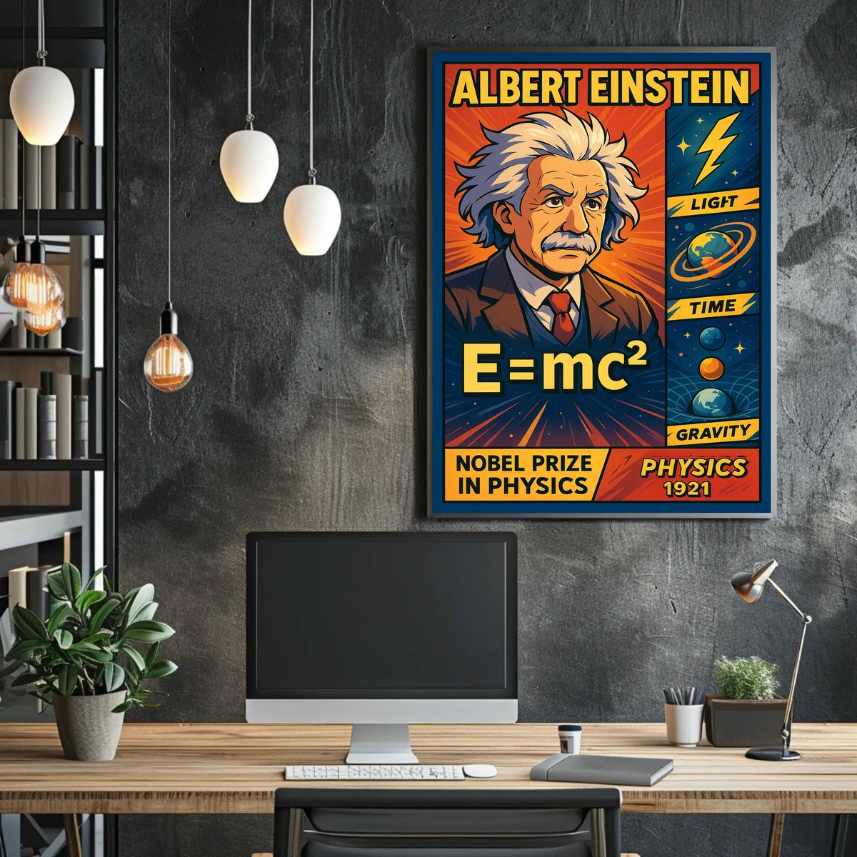 Albert Einstein Nobel Prize In Physics Poster