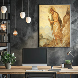 Religious Iconographic Art Print in Historical Heritage Poster
