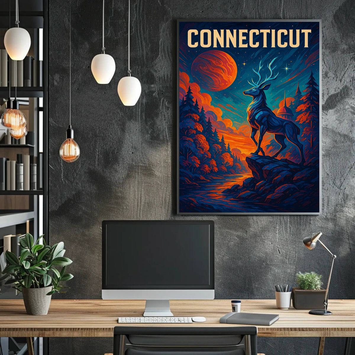 Majestic Connecticut Poster
