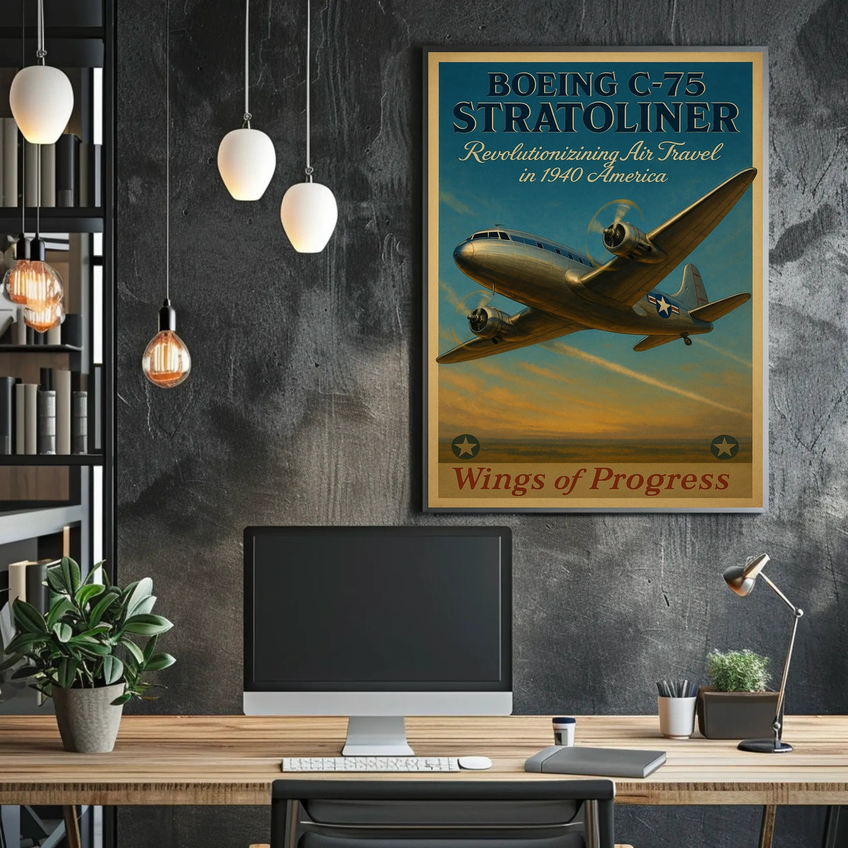 Boeing C-75 Stratoliner Poster