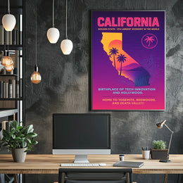 California The Golden State Poster