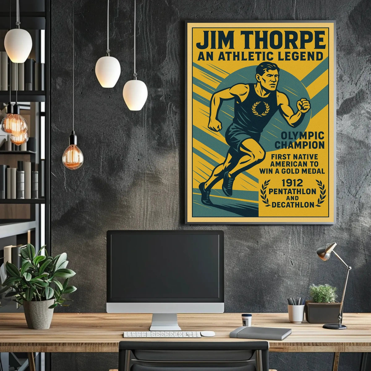 Jim Thorpe Legendary Athlete Jim Thorpe Poster