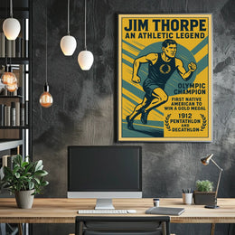 Jim Thorpe Legendary Athlete Jim Thorpe Poster