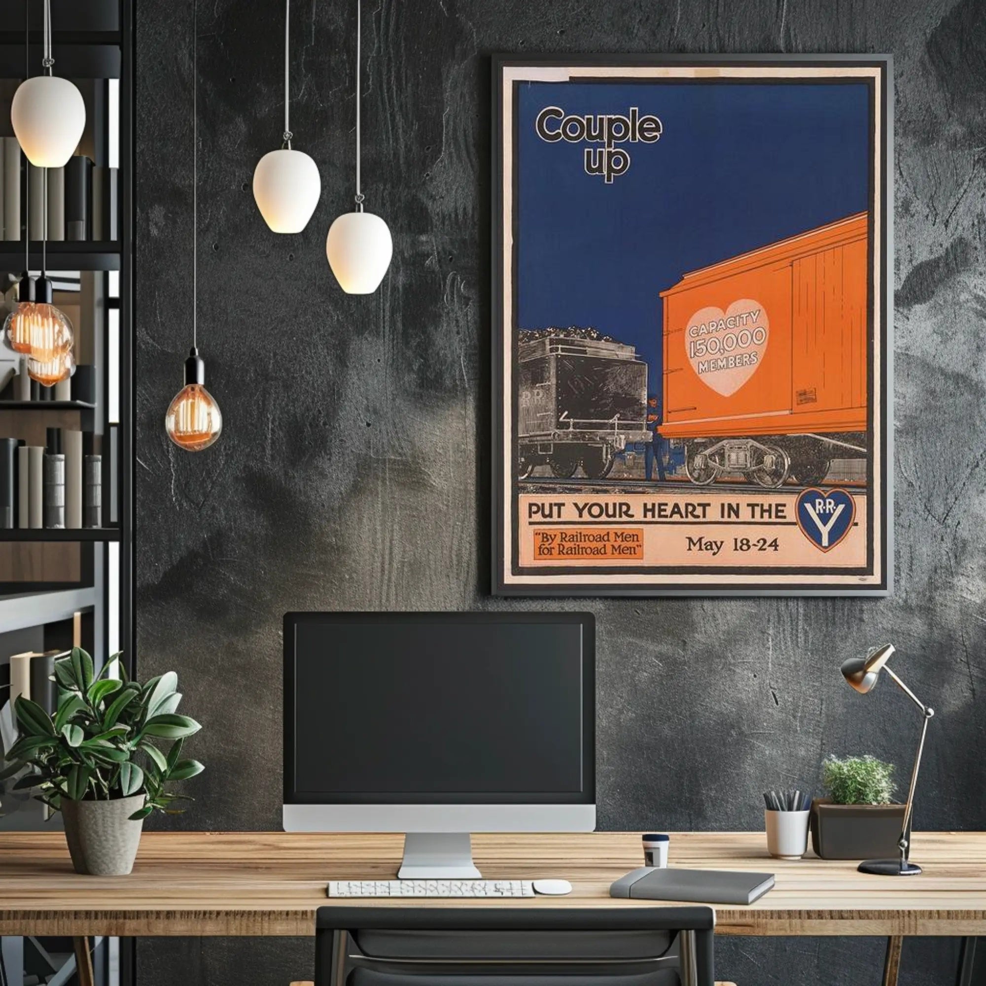 Couple Up for Railroad Unity Poster PosterGoat