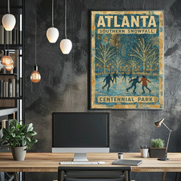 Atlanta Southern Snowfall Poster