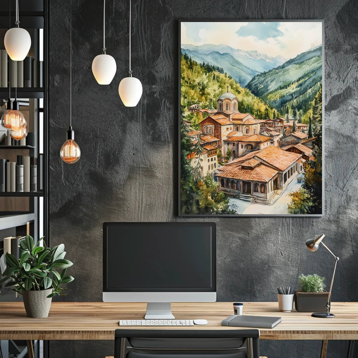Bulgaria Rila Monastery Mountain View Poster