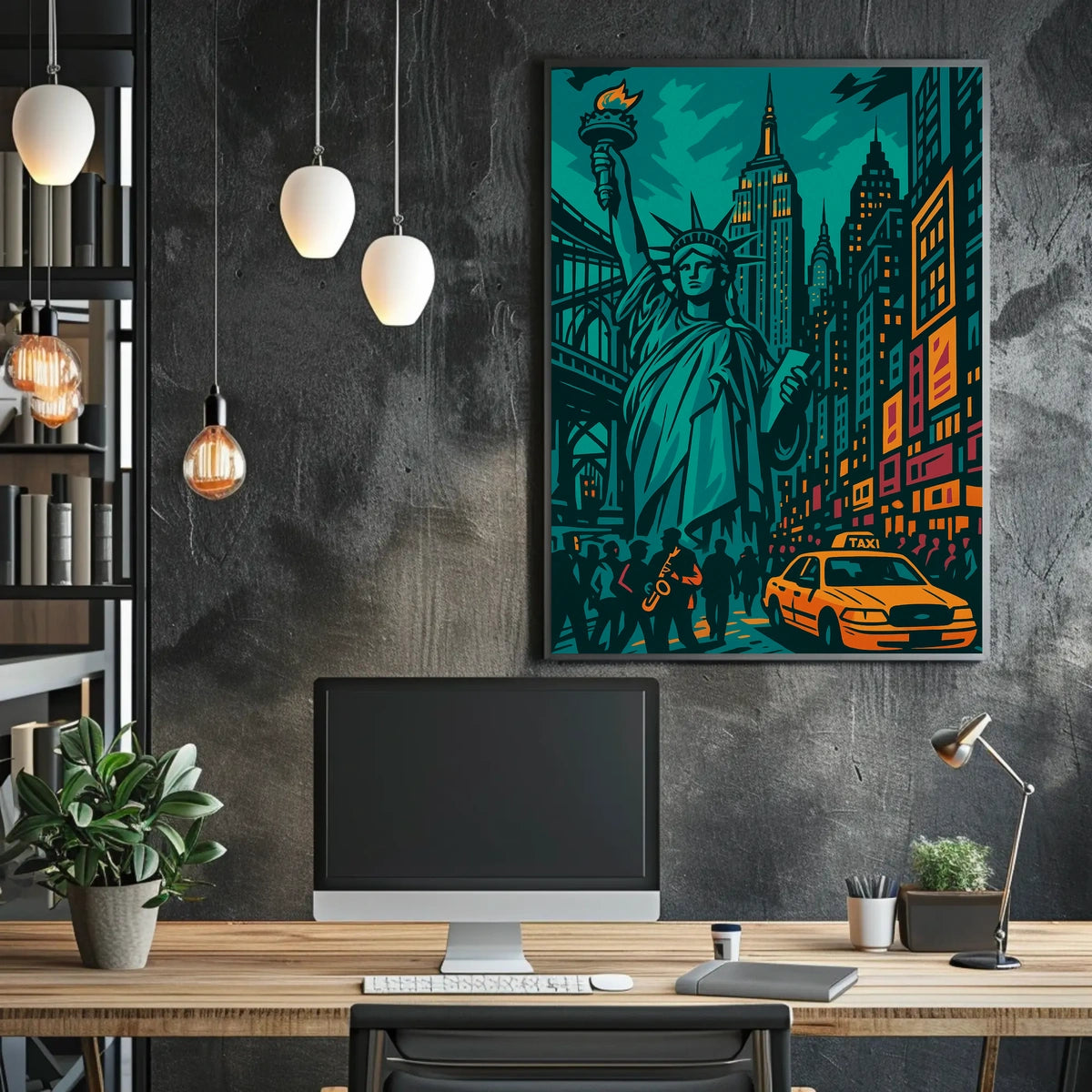 New York Vibes Art Print Iconic Skyline For NYC Lovers