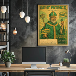 Saint Patrick – Defender of Ireland Poster PosterGoat