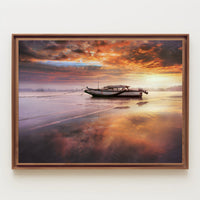 Tranquil Sunset Reflection Poster