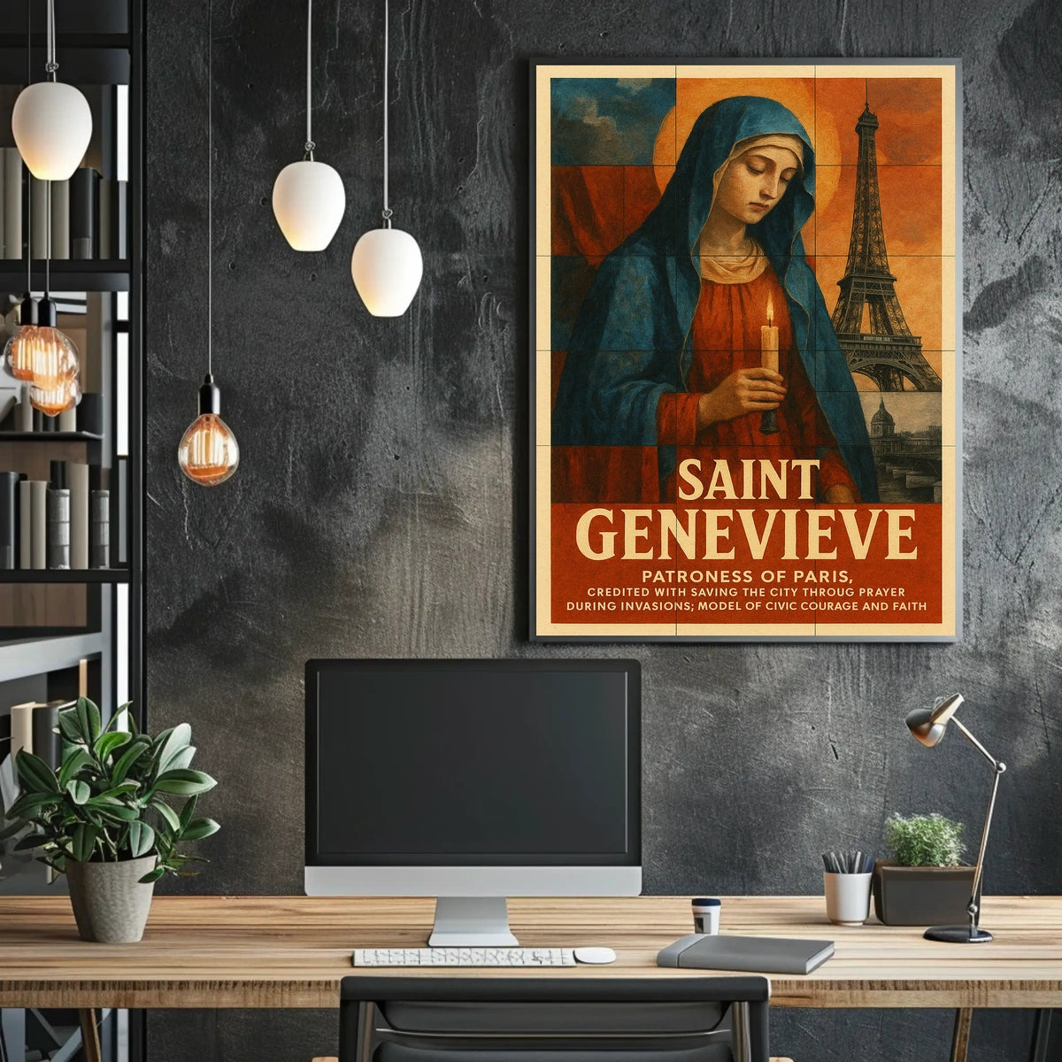 Saint Genevieve Patroness Of Paris Poster