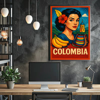 Vibrant Colombia Poster
