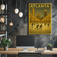 Atlanta Southern Snowfall Poster