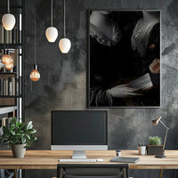 Vintage Chiaroscuro Dual Portrait: Cultural or Heritage Poster PosterGoat