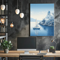 Tranquil Mediterranean Scene Poster PosterGoat