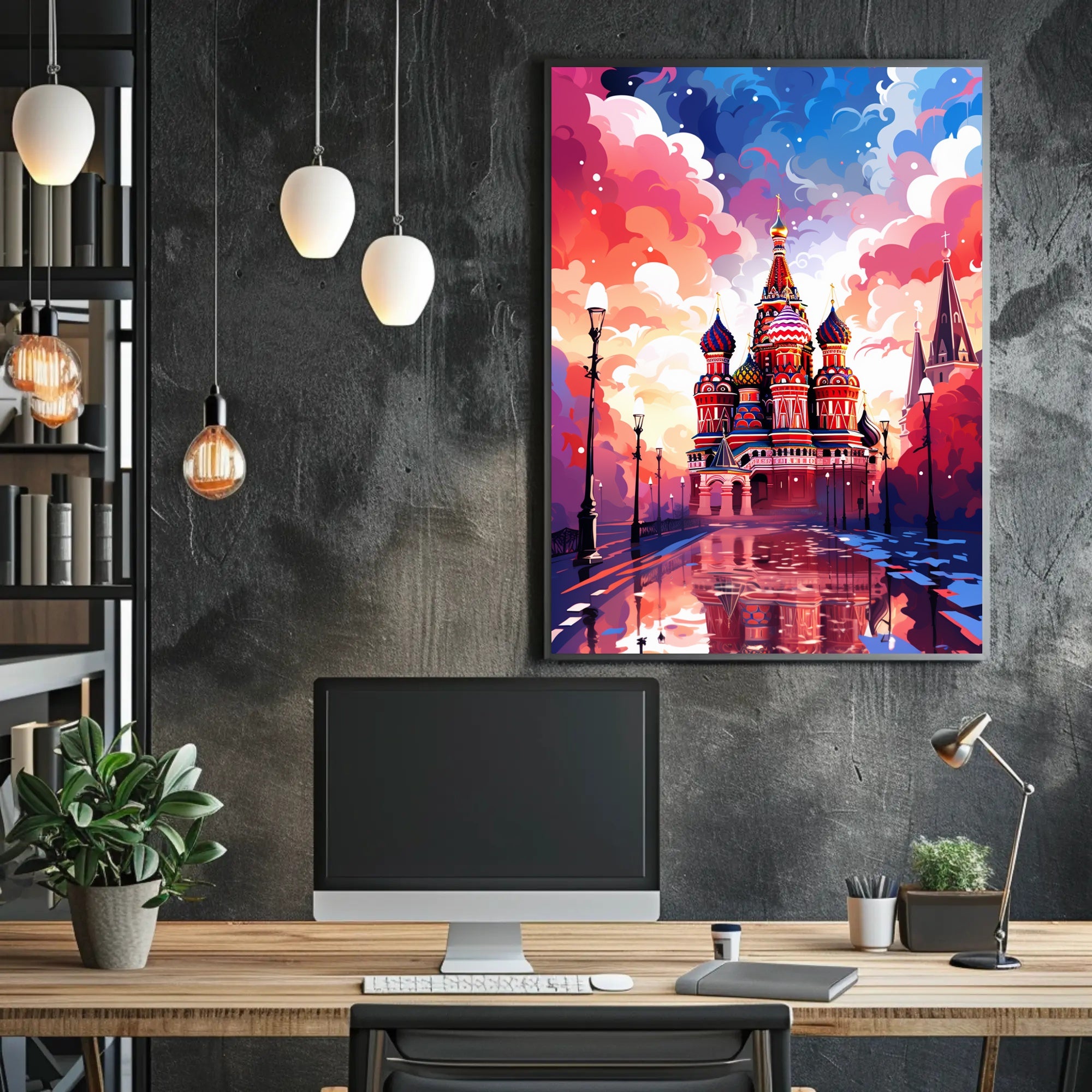 Vibrant St. BasilS Cathedral Poster
