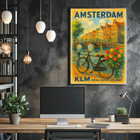 Amsterdam Travel Poster