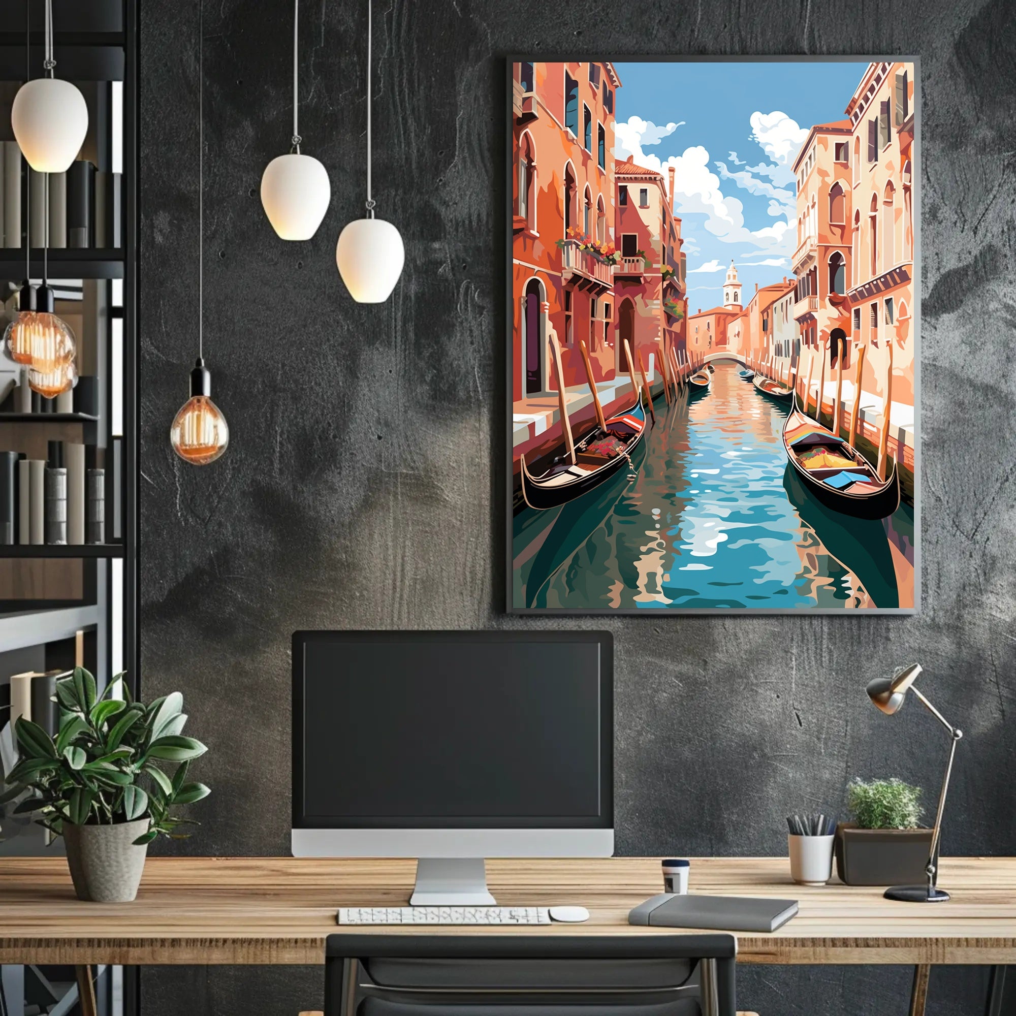 Venetian Canal Serenity Poster