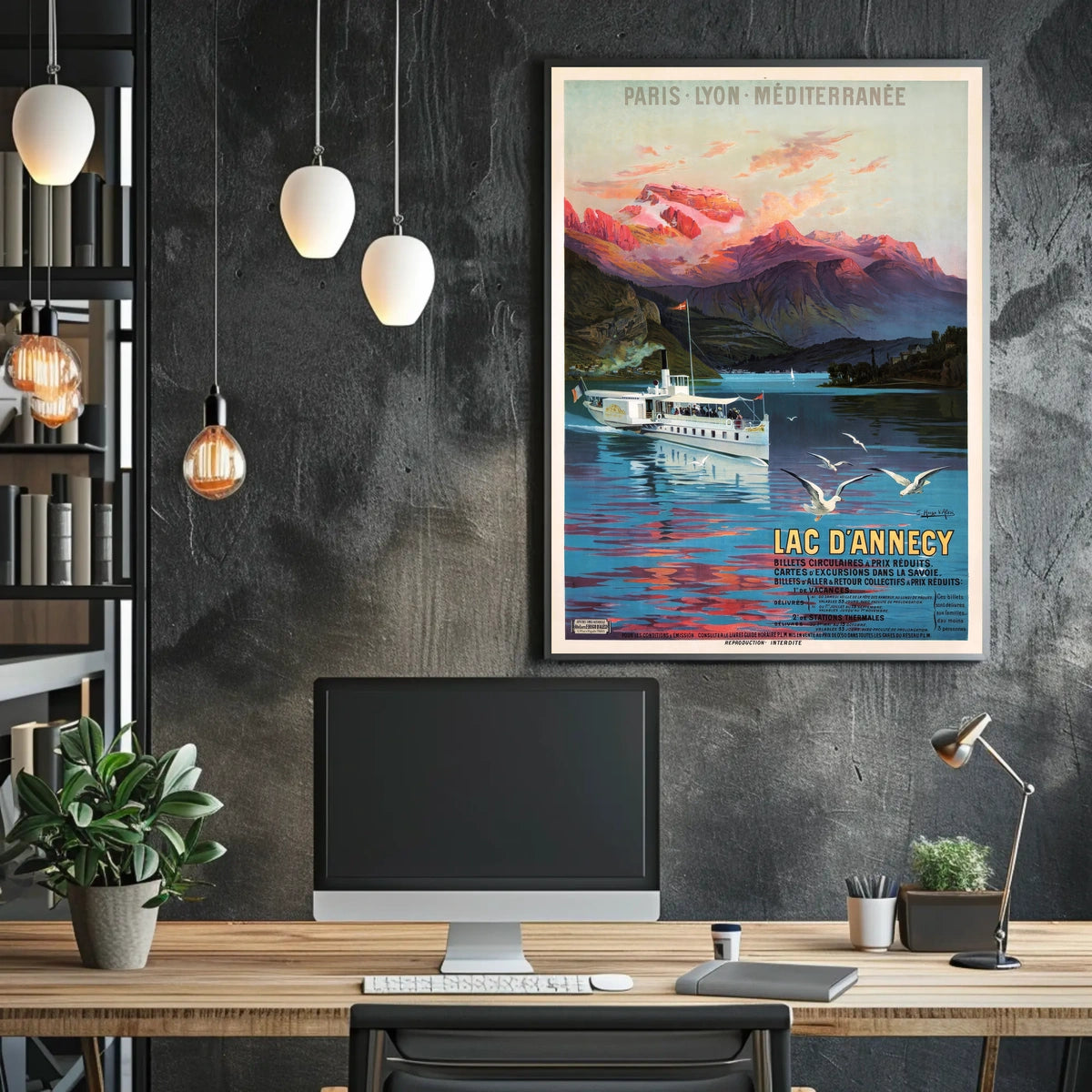 Lac DAnnecy Travel Poster