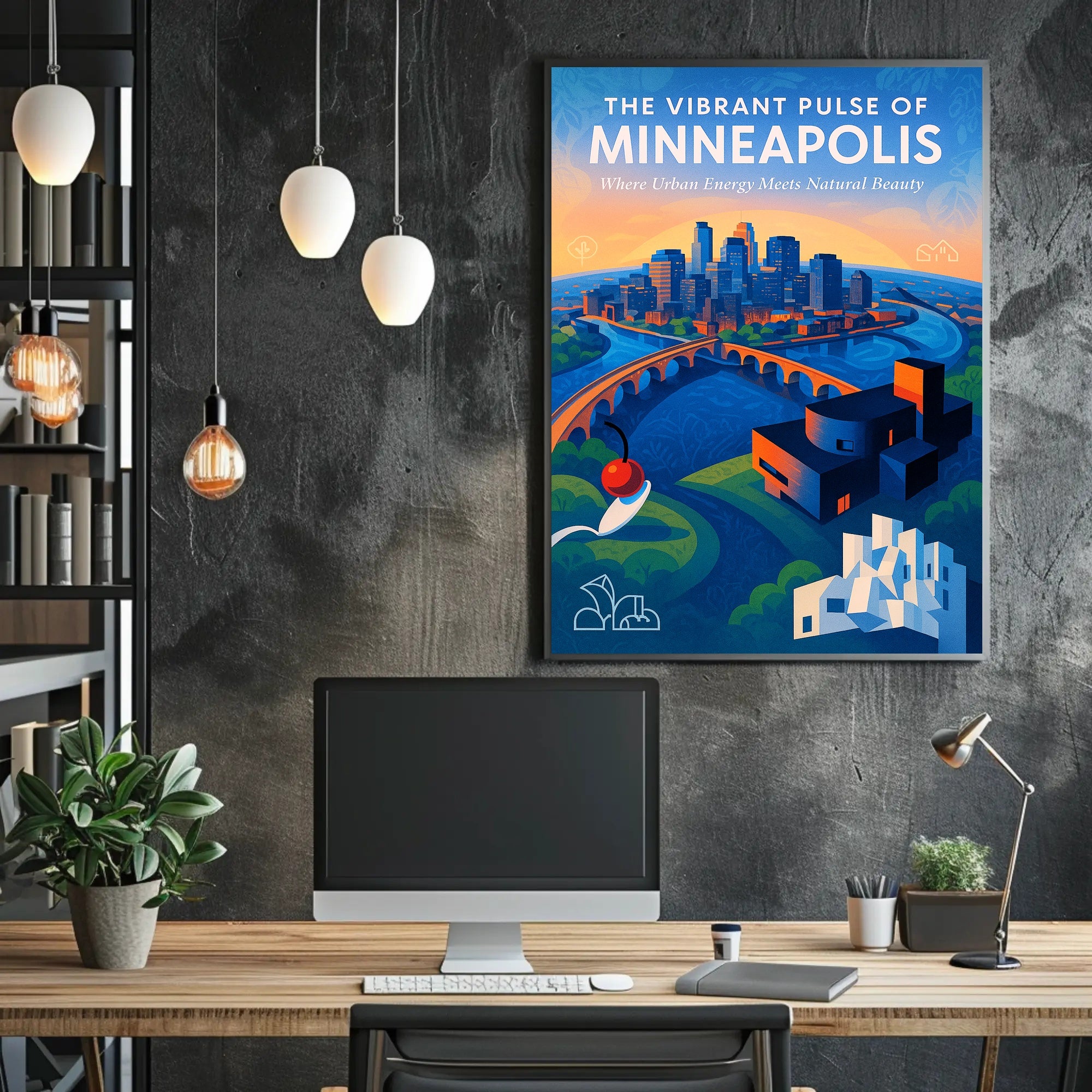 The Vibrant Pulse of Minneapolis Poster PosterGoat