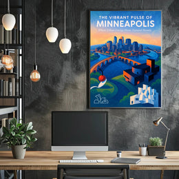 The Vibrant Pulse of Minneapolis Poster PosterGoat