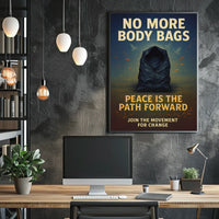 Peaceful Anti-War Poster: No More Body Bags