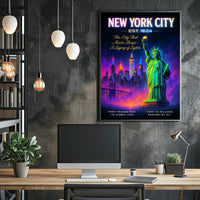New York City A Legacy of Lights Poster PosterGoat
