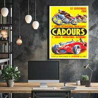 Cadours International Racing Event 1954 Poster