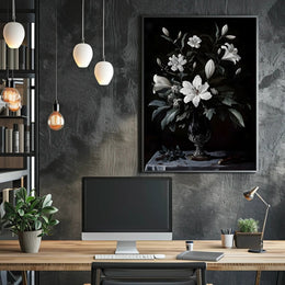 Elegant Still Life Floral Arrangement: Artistic Poster PosterGoat