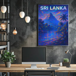 Sri Lanka Vibrant Landscape Poster
