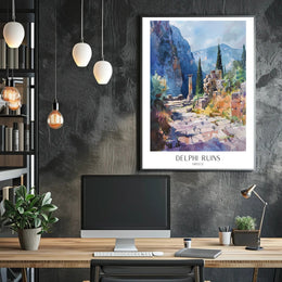 Delphi Ruins Poster PosterGoat