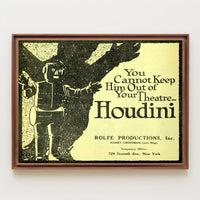 Houdini Robot Theater Vintage Advertisement - Cultural or Heritage Poster