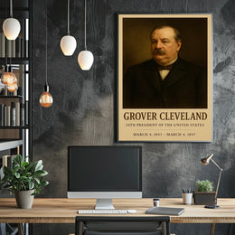 Grover Cleveland Classic Portrait Historical or Presidential Poster