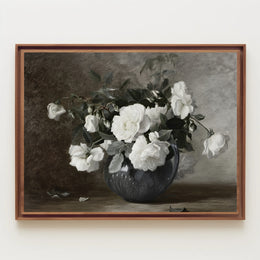 Elegant Floral Still Life Poster