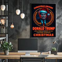 Donald Trump 47Th President Christmas Poster