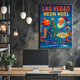 Las Vegas Neon Noël Poster