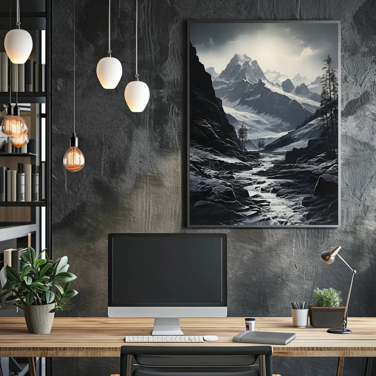 Majestic Snow-Capped Peaks National Park Poster