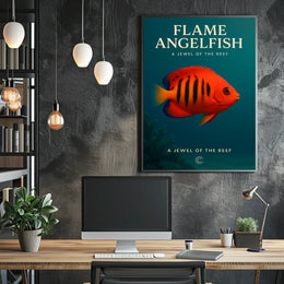 Flame Angelfish A Jewel Of The Reef Poster