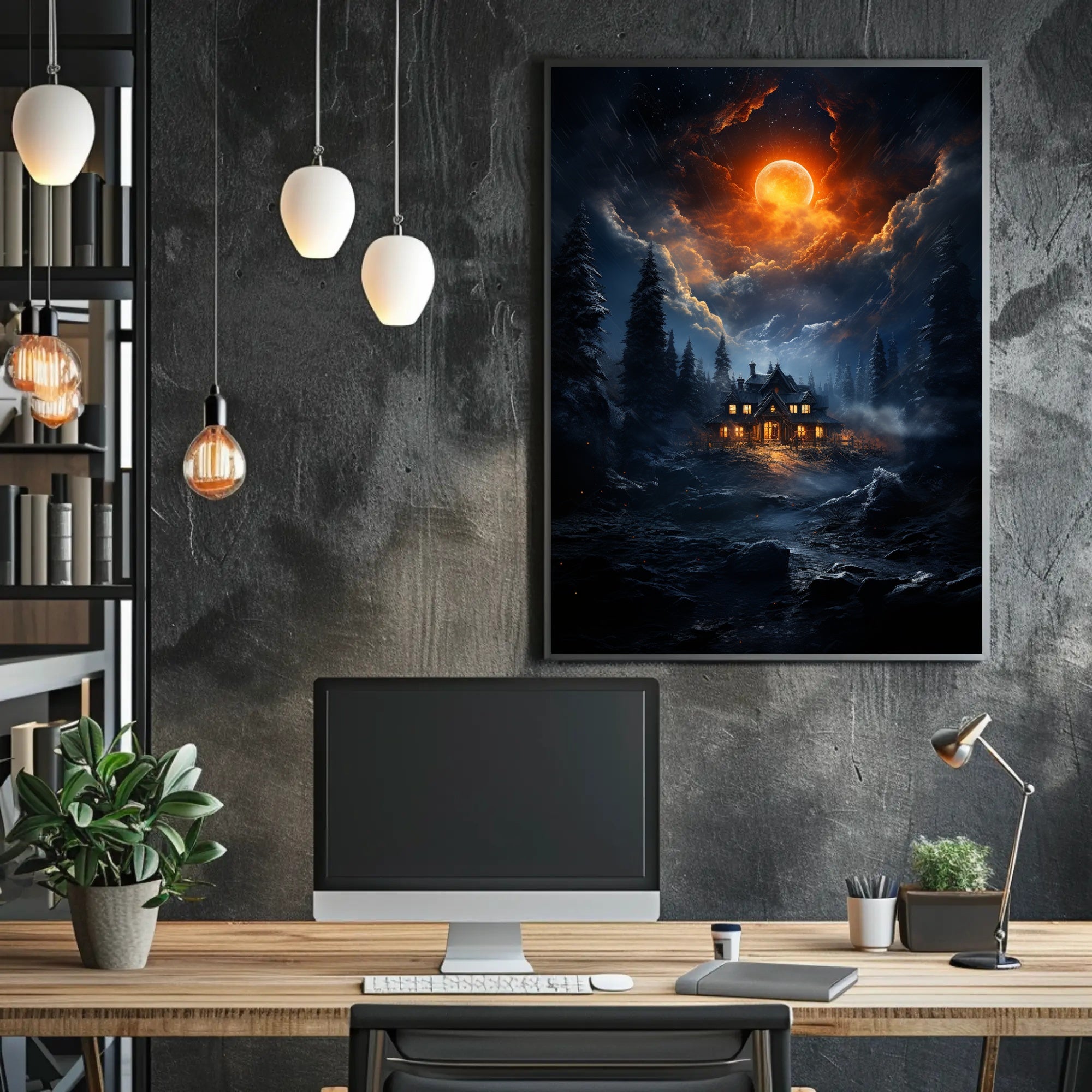 Enchanted Nightscape Poster