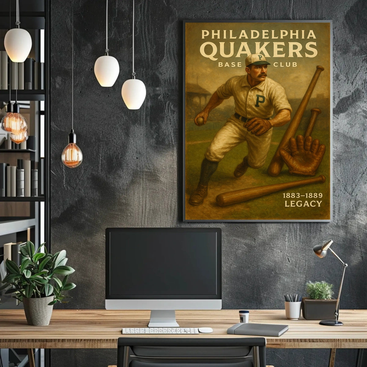 Philadelphia Quakers Baseball Legacy Poster