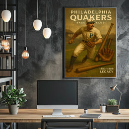 Philadelphia Quakers Baseball Legacy Poster