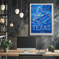 Texas In Vibrant Colors Poster