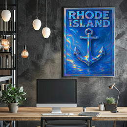 Rhode Island Nautical Poster
