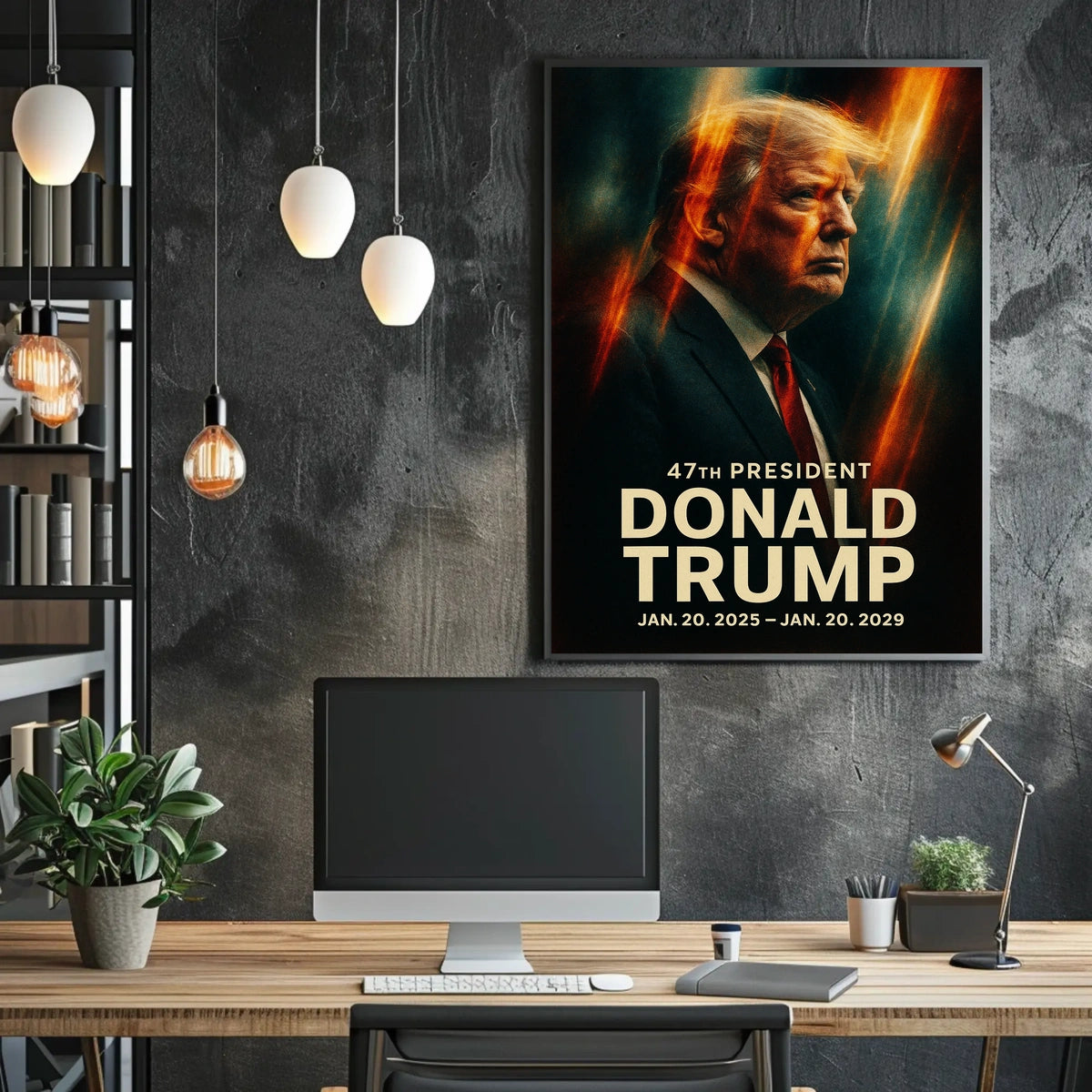 Trump Patriotism Leadership Expressionism Poster