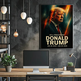 Trump Patriotism Leadership Expressionism Poster