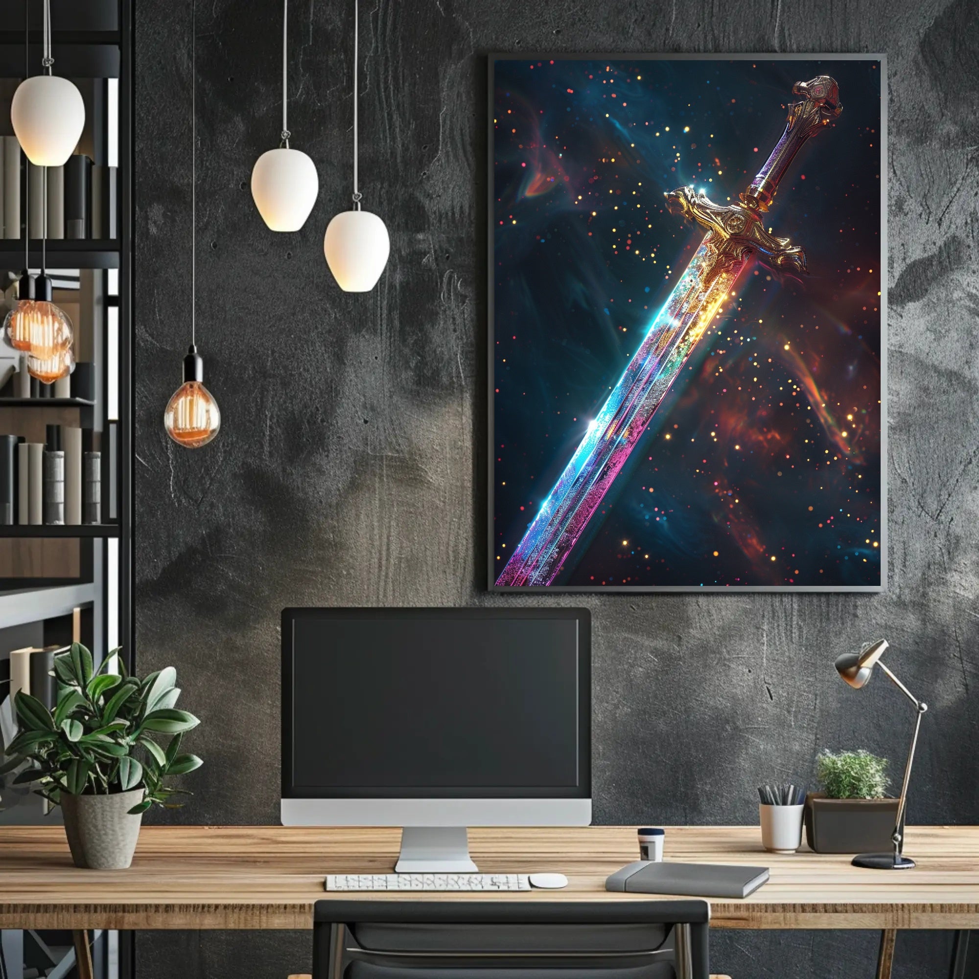 The Enchanted Sword Art Print Poster for Home Decor PosterGoat